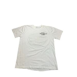Dave Matthews Band Organic Cotton Tour T Shirt LG White Made USA Graphic Tee